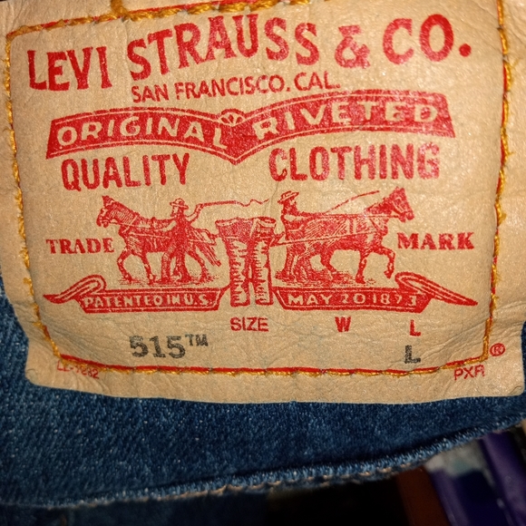 Levi's 515 Nouveau Boot Cut Red tag-14L-Lightly worn - Picture 4 of 6